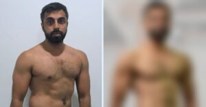 Before and after Indian ATP Personal Training client blur